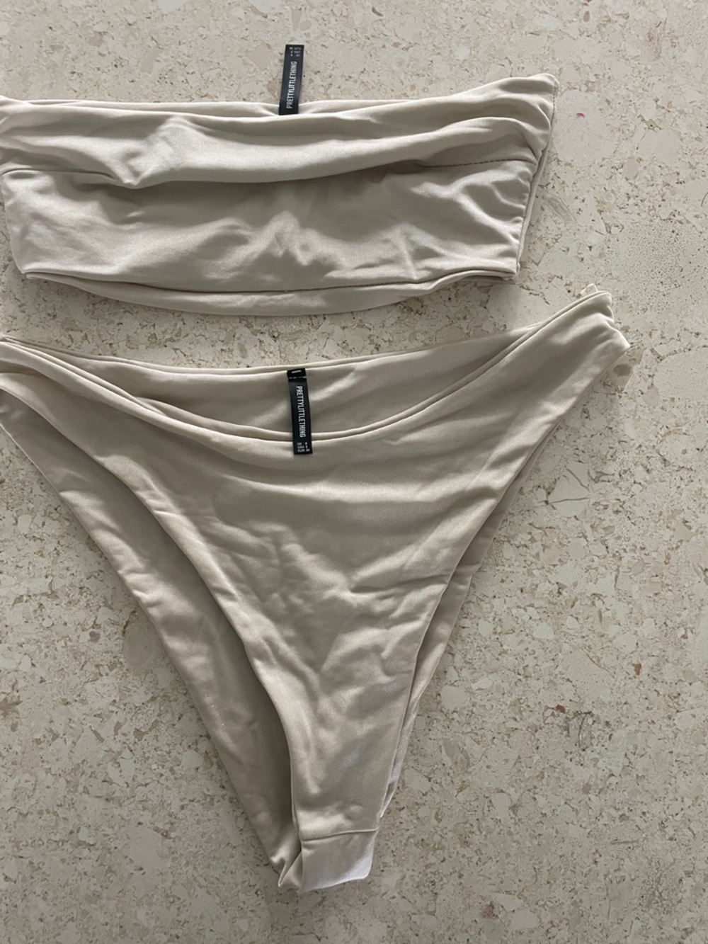 PrettyLittleThing Cream Bikini